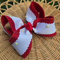 RTS Sale • 6" Belle/Snow White-inspired Bow on Clip