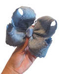 6" Dusty Blue Lace Bow on Clip