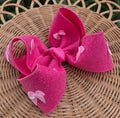 RTS Sale • 6" Pink Shimmer Bows Bow on Clip