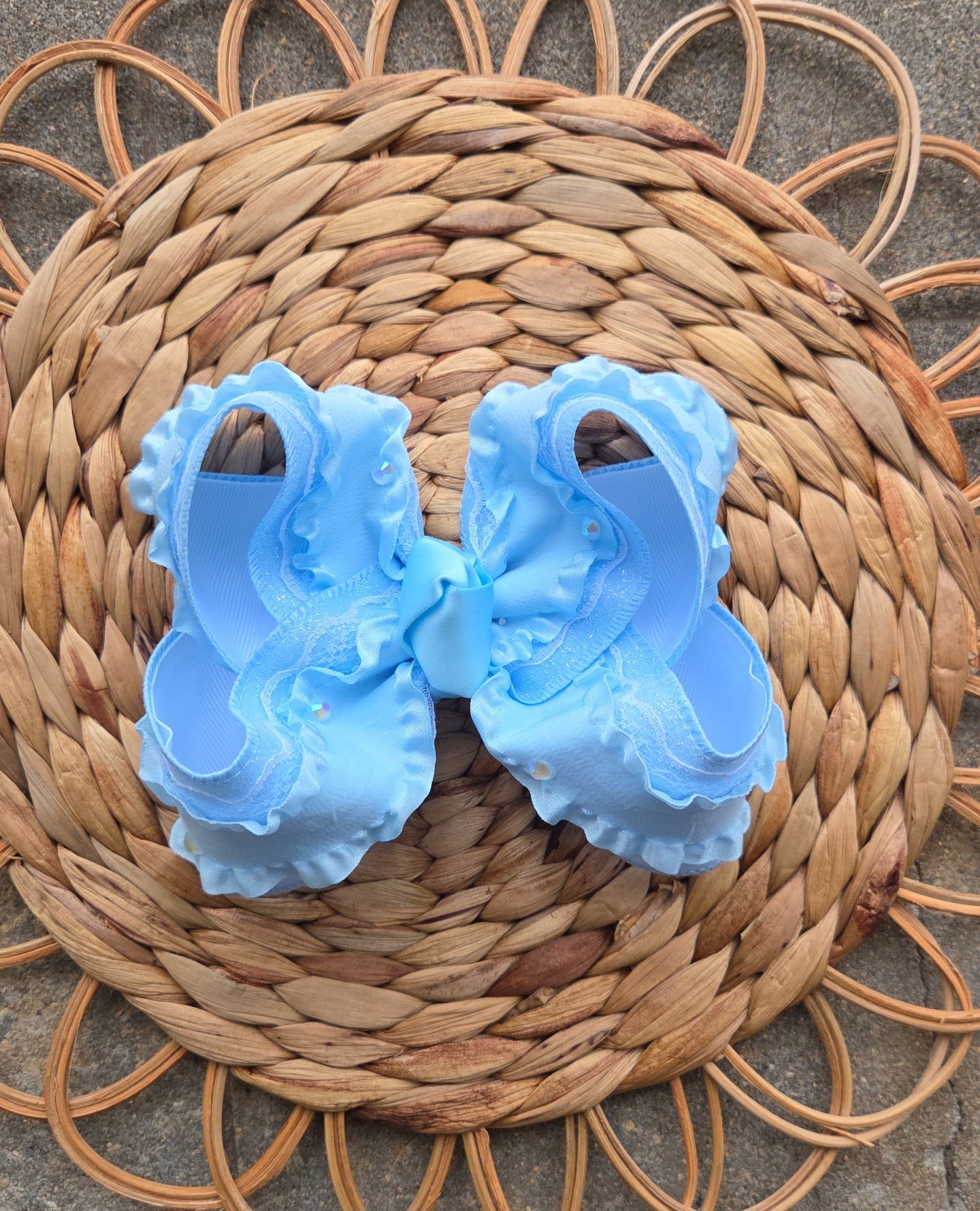 "Cinderella" Bow on Clip