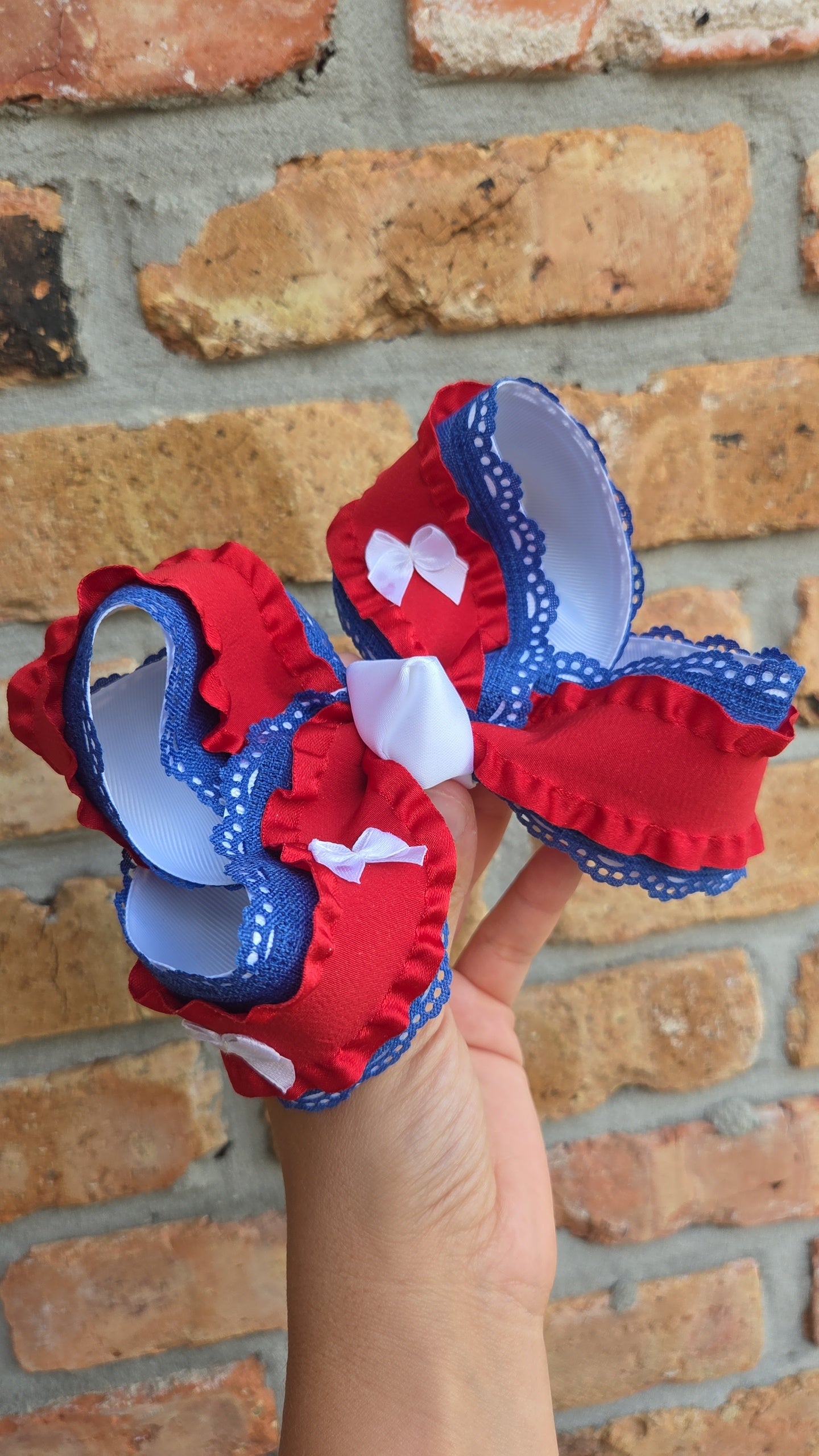 6" RTS Patriotic Bow on Clip