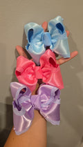 4" Satins Bundle (Pink, Blue, & Purple) on Clips