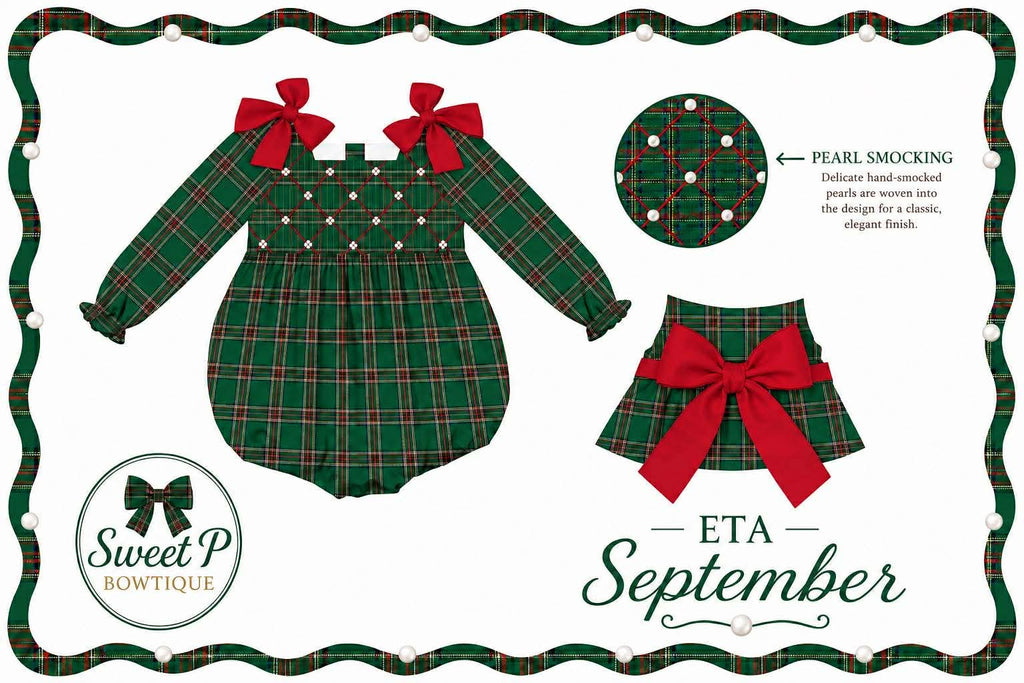 Sweet P Bowtique Christmas  Collab Bow - Option "B" on Clip