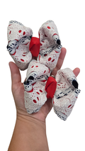 RTS Red, White, & Navy with Eyelet STANDARD Piggies on Clips