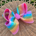 Surprise 🌈🩷 RTS Rainbow Beauty Bow on Clip